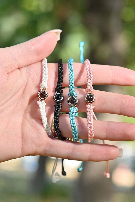 Creative Customized Color Photo Projection Bracelet Hand Woven Lovers Personality Jewelry For Men And Women Valentine's Day Gift