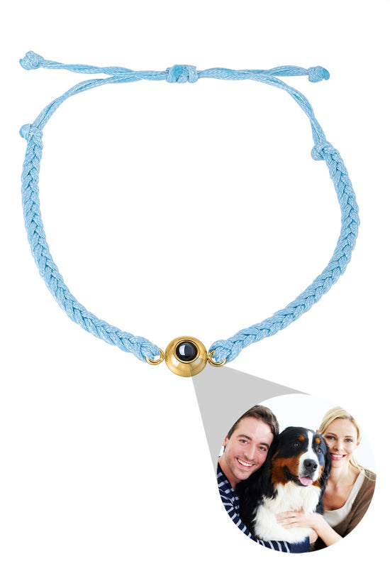 Creative Customized Color Photo Projection Bracelet Hand Woven Lovers Personality Jewelry For Men And Women Valentine's Day Gift