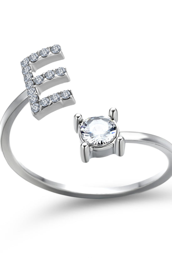 New Design Adjustable 26 Initial Letter Ring Fashion Jewelry For Women Simple Elegant Jewelry