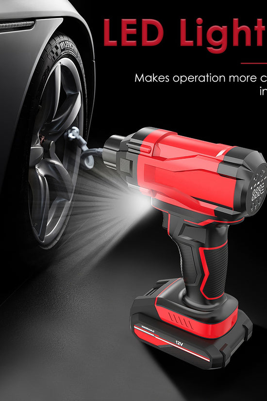 1Pc 150PSI Cordless Car Tire Inflator Rechargeable  2V Portable Electric Air Compressor With LED Light For Car Bike Motorcycle Ball