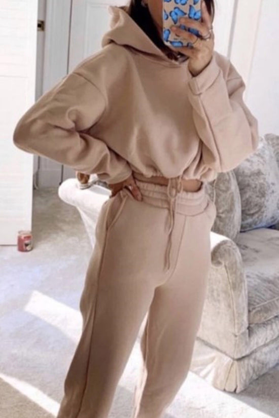 Jogging Suits For Women 2 Piece Sweatsuits Tracksuits Sexy Long Sleeve HoodieCasual Fitness Sportswear