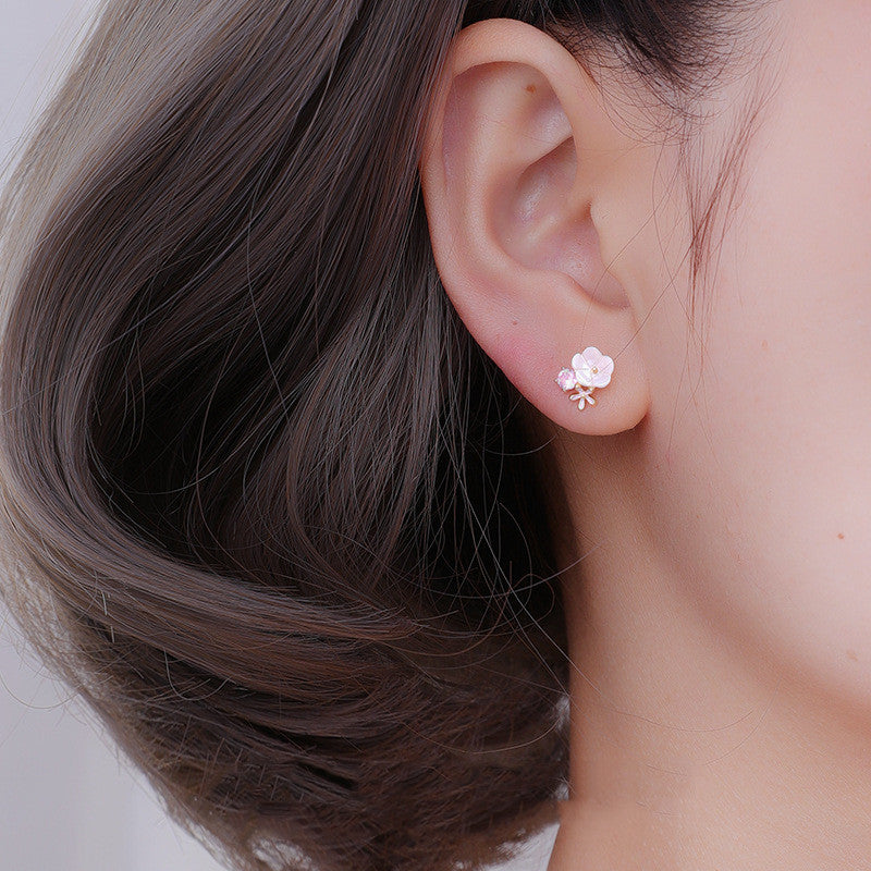 Floral personality fashion earrings