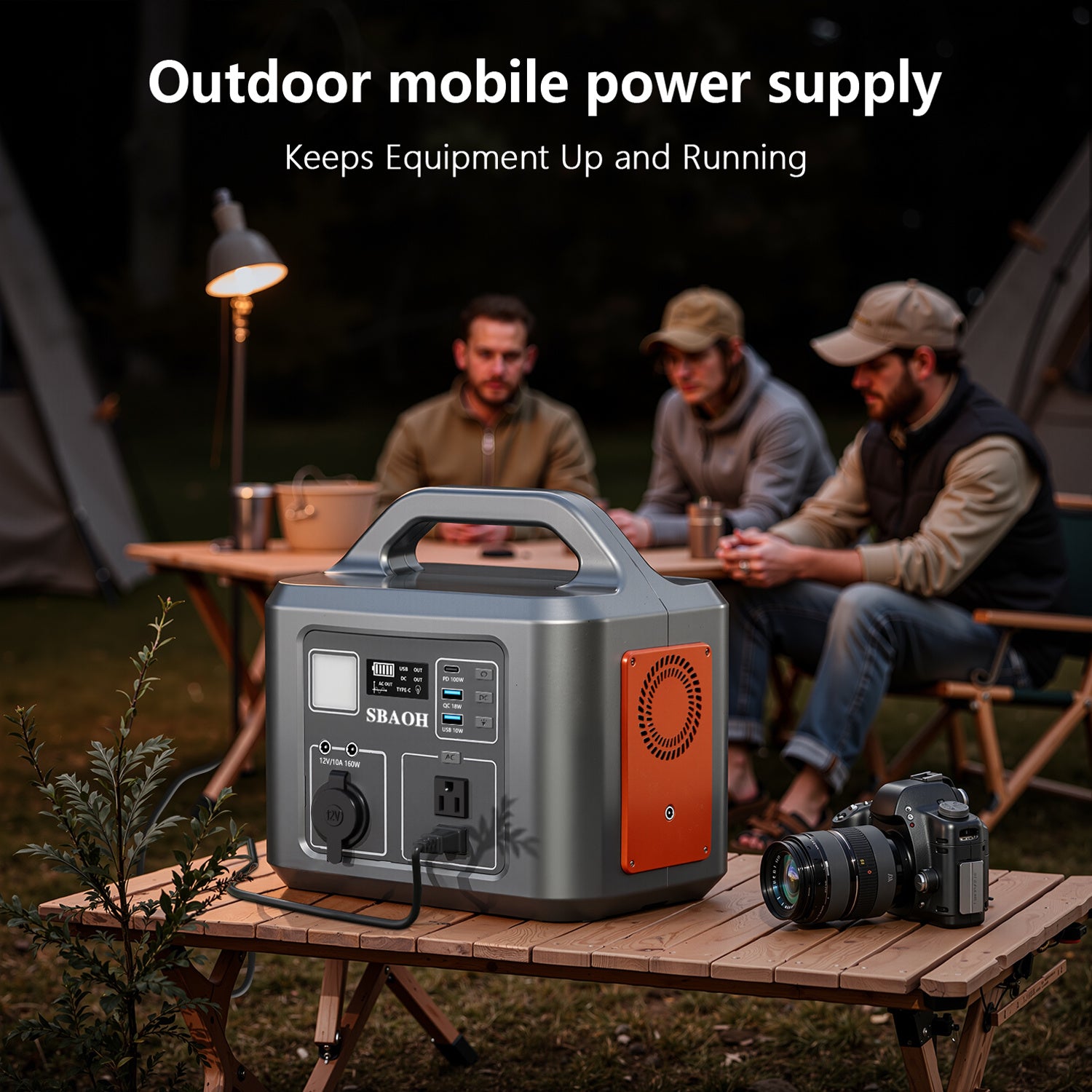 600W Portable Power Station,538.7Wh 145600mAh Solar Generator For Outdoor Camping, Home Backup,Power Outages ,No Solar Panel