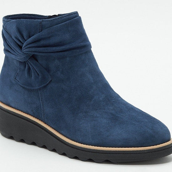 Bowknot Wedge Heel Short Tube Casual Plus Size Women's Shoes