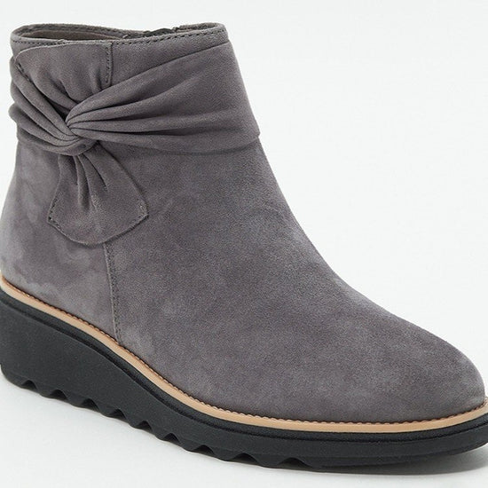 Bowknot Wedge Heel Short Tube Casual Plus Size Women's Shoes