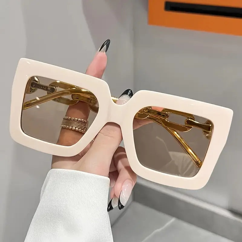 Vintage Large Frame Glasses - The Perfect Accessory For Fashion Lovers And Urban Explorers, Blue Light Protection Glasses For Women - Prohibited For Sale On Temu