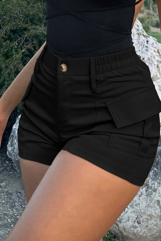 Summer American Casual Solid Color Short Shorts