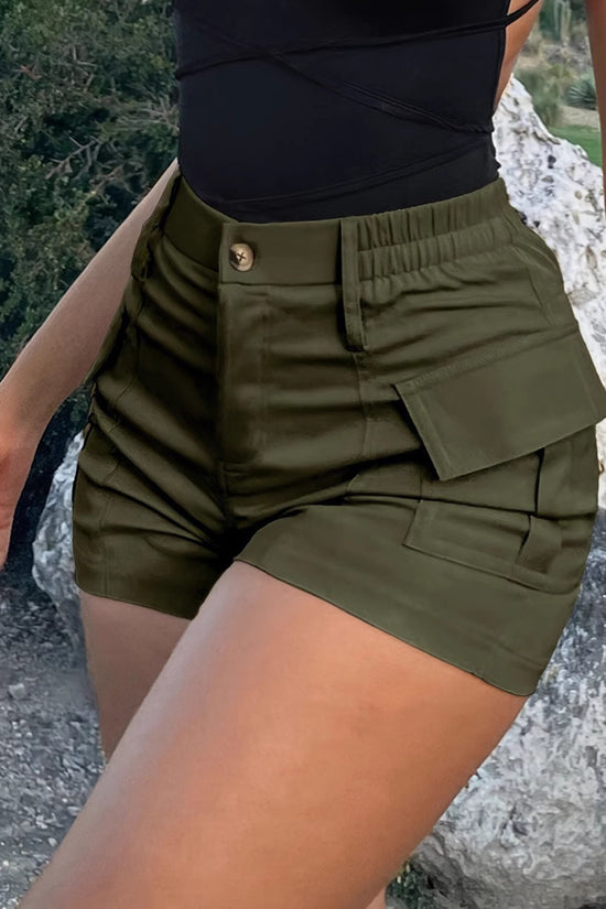 Summer American Casual Solid Color Short Shorts