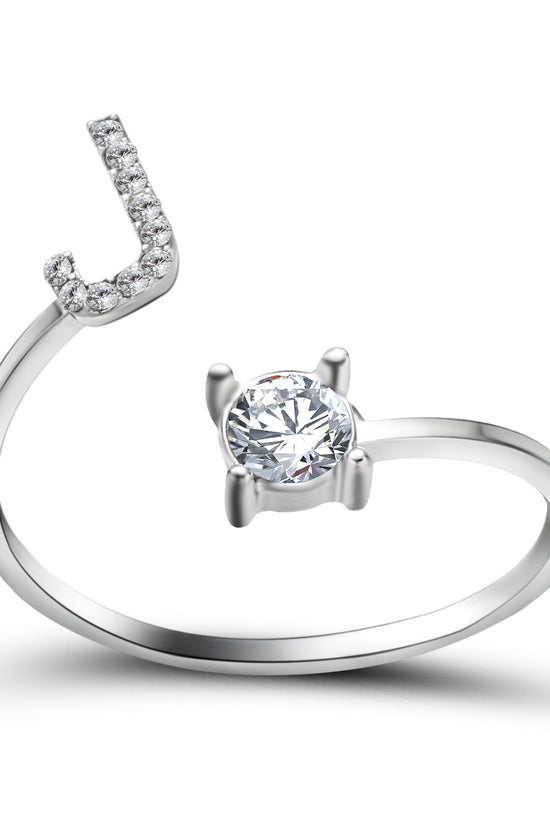 New Design Adjustable 26 Initial Letter Ring Fashion Jewelry For Women Simple Elegant Jewelry
