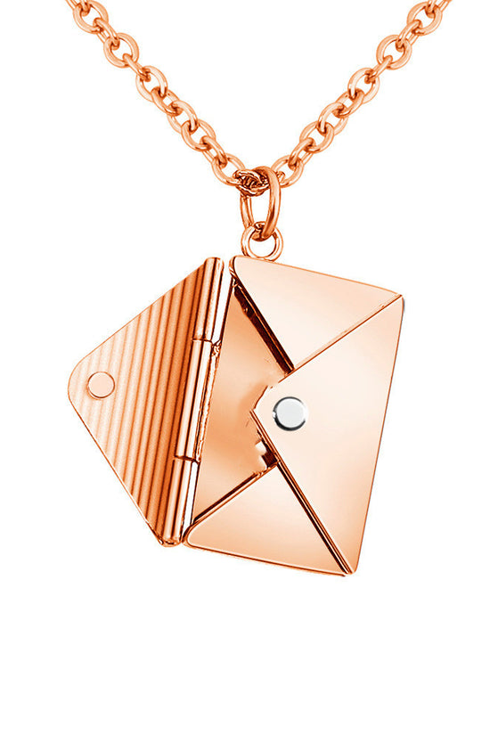 Fashion Jewelry Envelop Necklace Women Lover Letter Pendant Best Gifts For Girlfriend