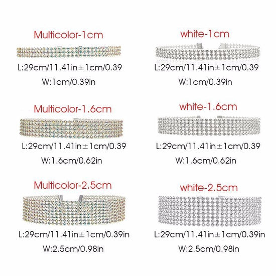 Fashion Women Full Crystal Rhinestone Choker Necklace Wedding Jewelry Chokers Necklaces For Women