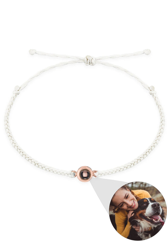 Creative Customized Color Photo Projection Bracelet Hand Woven Lovers Personality Jewelry For Men And Women Valentine's Day Gift