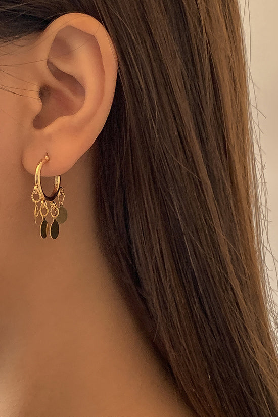 Accessories Simple Trend Geometric C-shaped Sequin Earrings Women