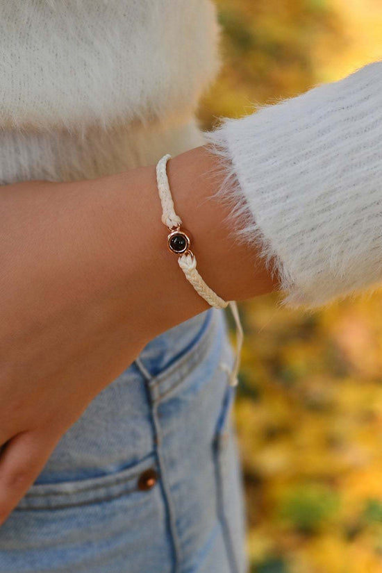 Creative Customized Color Photo Projection Bracelet Hand Woven Lovers Personality Jewelry For Men And Women Valentine's Day Gift