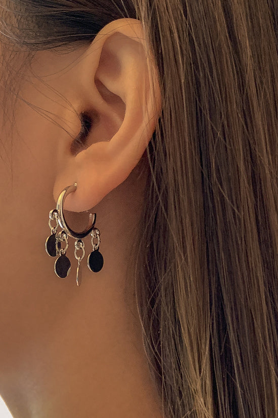 Accessories Simple Trend Geometric C-shaped Sequin Earrings Women