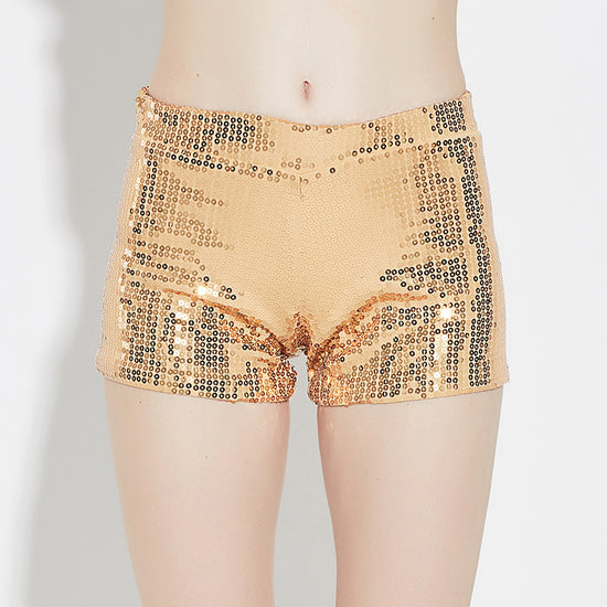 High-elastic stretchable sequin shorts