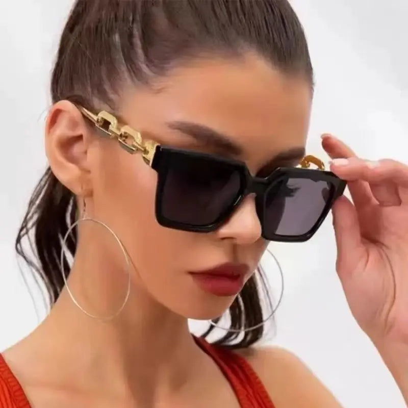 Vintage Large Frame Glasses - The Perfect Accessory For Fashion Lovers And Urban Explorers, Blue Light Protection Glasses For Women - Prohibited For Sale On Temu