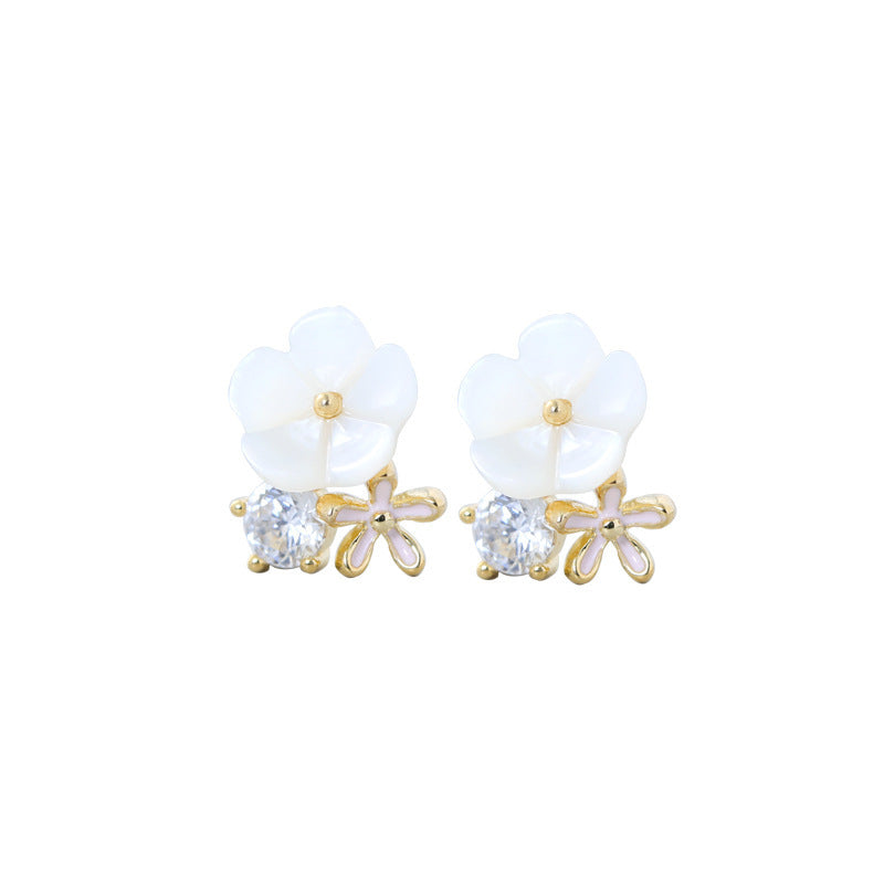 Floral personality fashion earrings