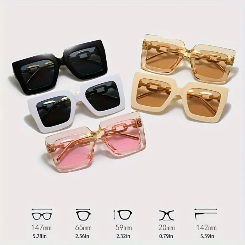 Vintage Large Frame Glasses - The Perfect Accessory For Fashion Lovers And Urban Explorers, Blue Light Protection Glasses For Women - Prohibited For Sale On Temu