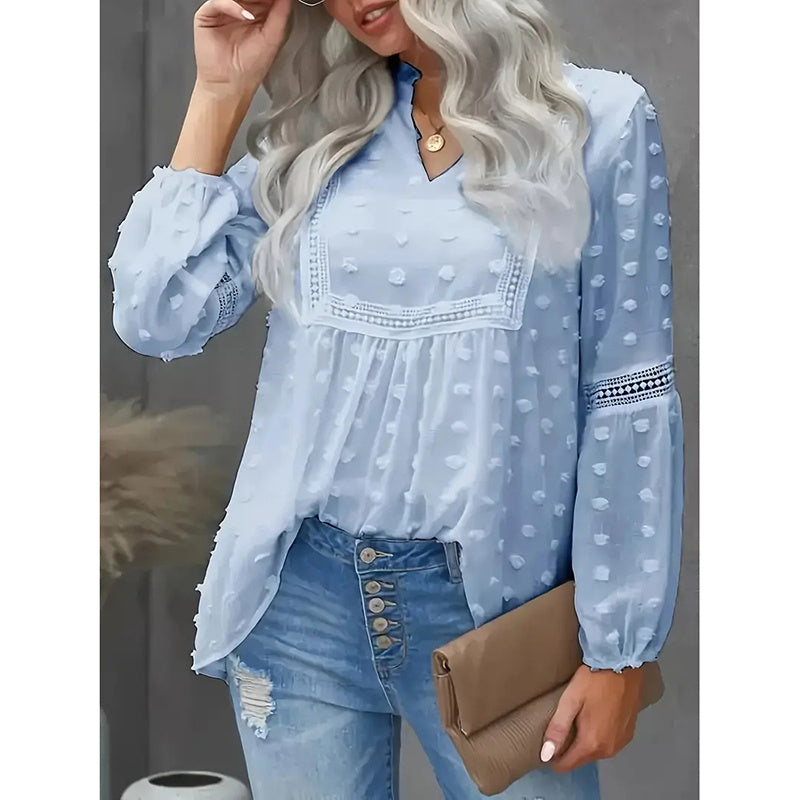 Womens Business Casual Tops Long Sleeve V Neck Dressy Office Work Fall Shirt Blouse