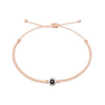 Silver plus light orange rope