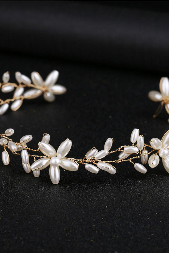 Handmade Pearl Twisted Bead Headwear