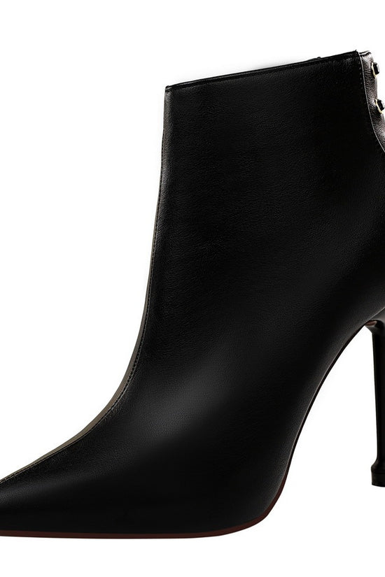 High Heel Pointed Toe Short-tube Women's Boots