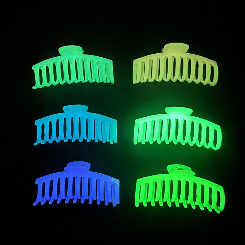 European And American Fluorescent Large Hair Claw Clip Female Headwear