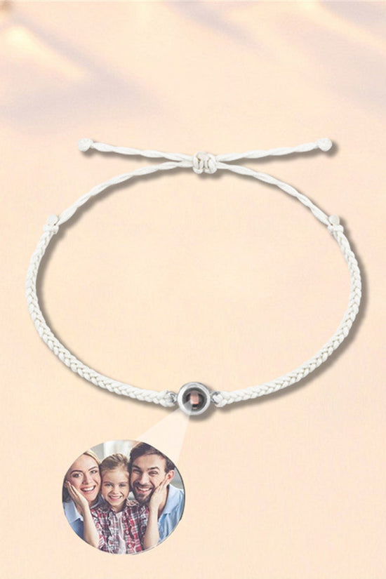 Creative Customized Color Photo Projection Bracelet Hand Woven Lovers Personality Jewelry For Men And Women Valentine's Day Gift