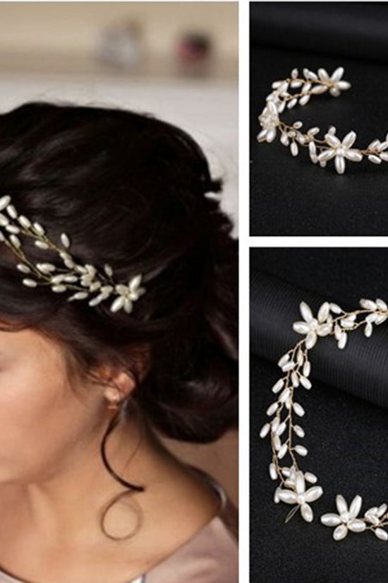 Handmade Pearl Twisted Bead Headwear