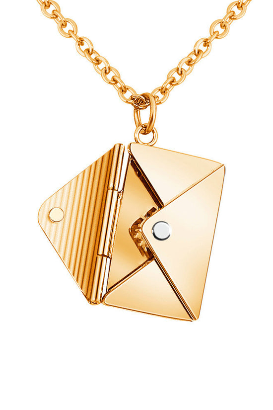 Fashion Jewelry Envelop Necklace Women Lover Letter Pendant Best Gifts For Girlfriend