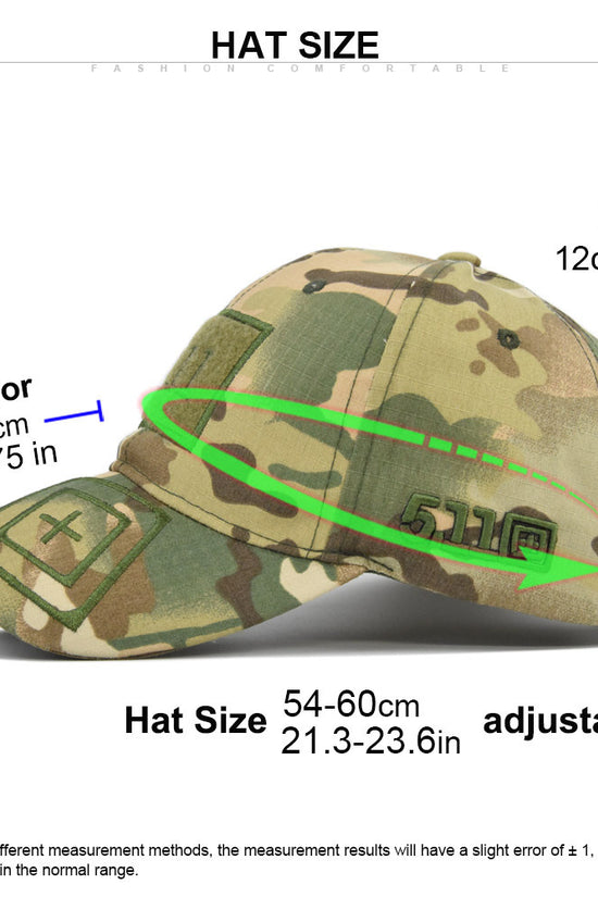 Camouflage Cap Unisex Adjustable Baseball Cap Men Women Outdoor Sun Hat