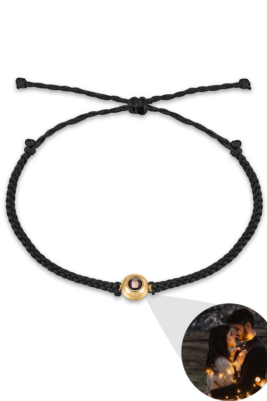 Creative Customized Color Photo Projection Bracelet Hand Woven Lovers Personality Jewelry For Men And Women Valentine's Day Gift