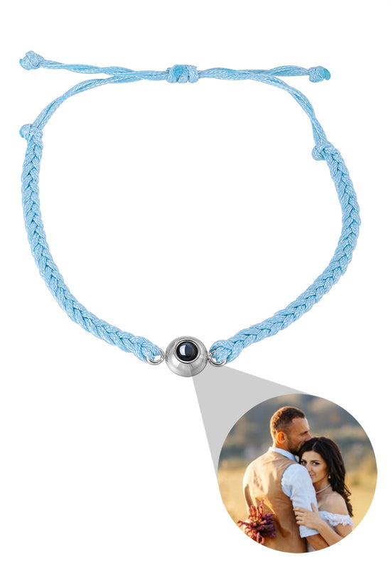 Creative Customized Color Photo Projection Bracelet Hand Woven Lovers Personality Jewelry For Men And Women Valentine's Day Gift