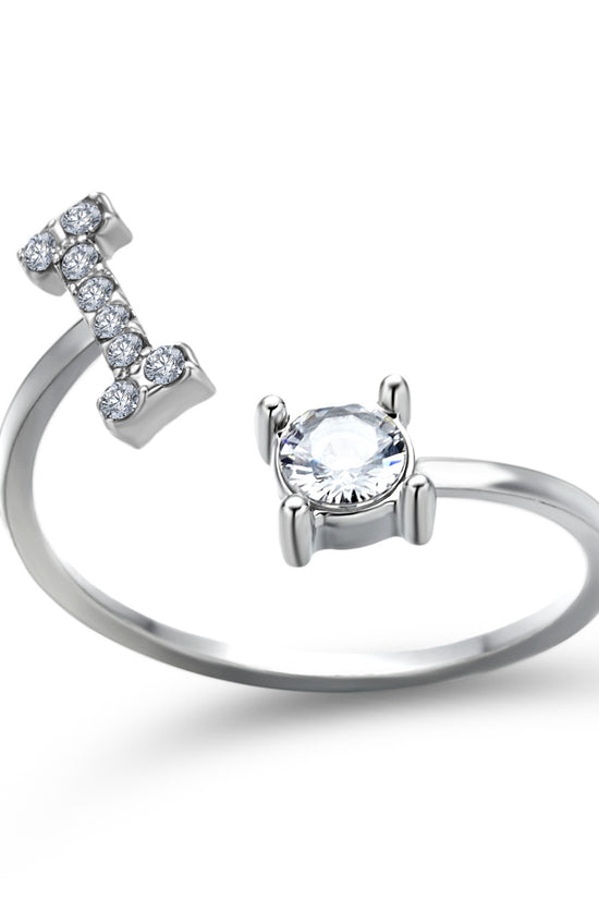 New Design Adjustable 26 Initial Letter Ring Fashion Jewelry For Women Simple Elegant Jewelry