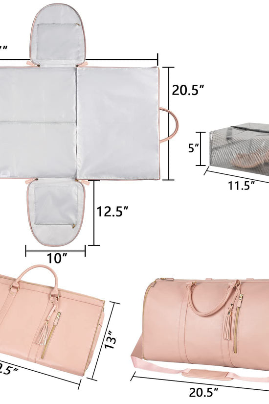 Large Capacity Travel Duffle Bag Women's Handbag Folding Suit Bag Waterproof Clothes Totes