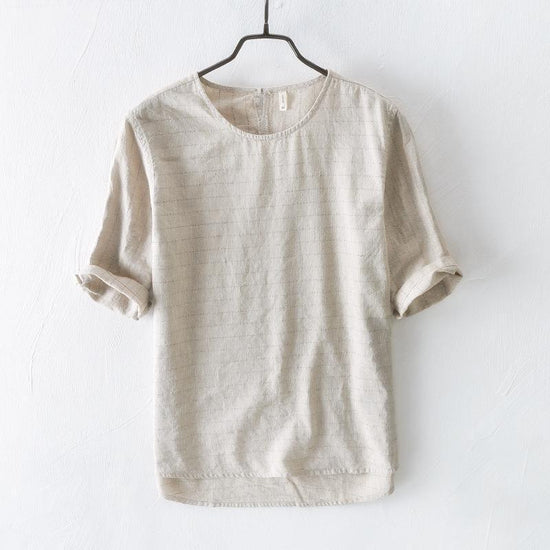 Chinese Style Simple Casual Short-sleeved T-shirt For Men