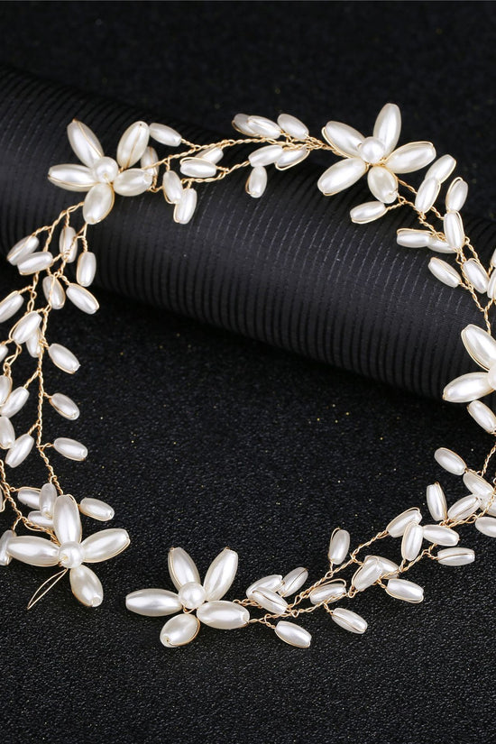 Handmade Pearl Twisted Bead Headwear
