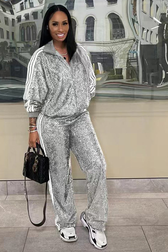 Autumn And Winter New European And American Women's Casual Coat Trousers Suit