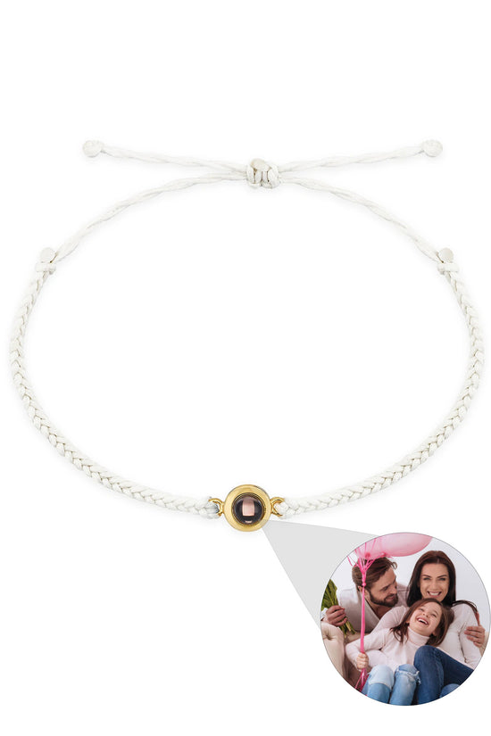 Creative Customized Color Photo Projection Bracelet Hand Woven Lovers Personality Jewelry For Men And Women Valentine's Day Gift