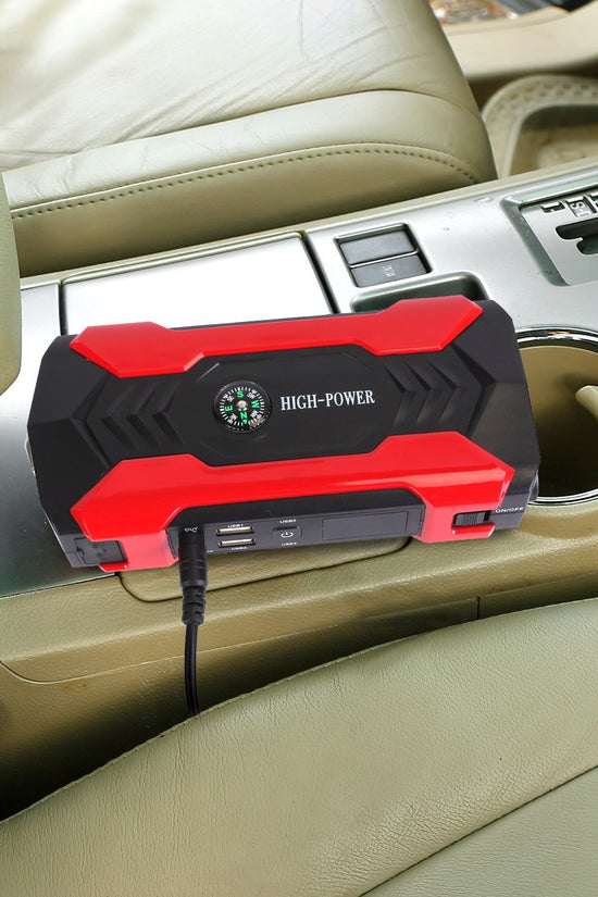 Car Jump Starter Booster 800A Peak 28000mAh 12V Battery Charger Up To 6.0L Gas Or 3.0L Diesel Engine With LCD Screen 4 Modes LED Flashlight
