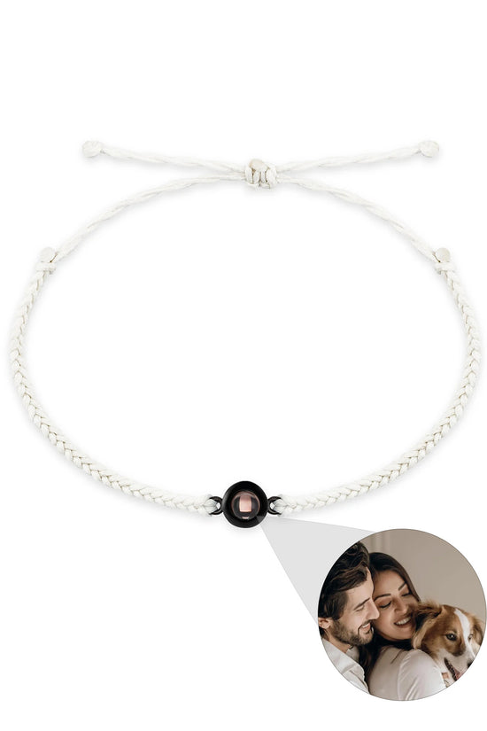 Creative Customized Color Photo Projection Bracelet Hand Woven Lovers Personality Jewelry For Men And Women Valentine's Day Gift