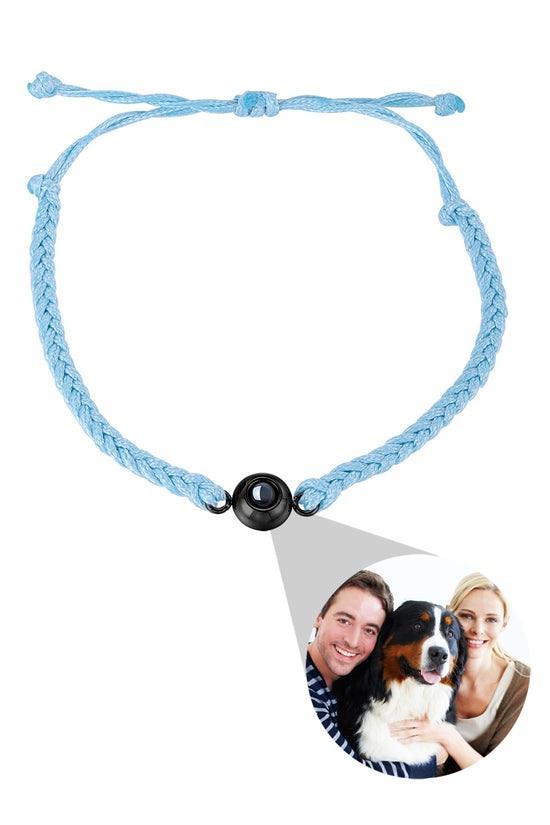 Creative Customized Color Photo Projection Bracelet Hand Woven Lovers Personality Jewelry For Men And Women Valentine's Day Gift