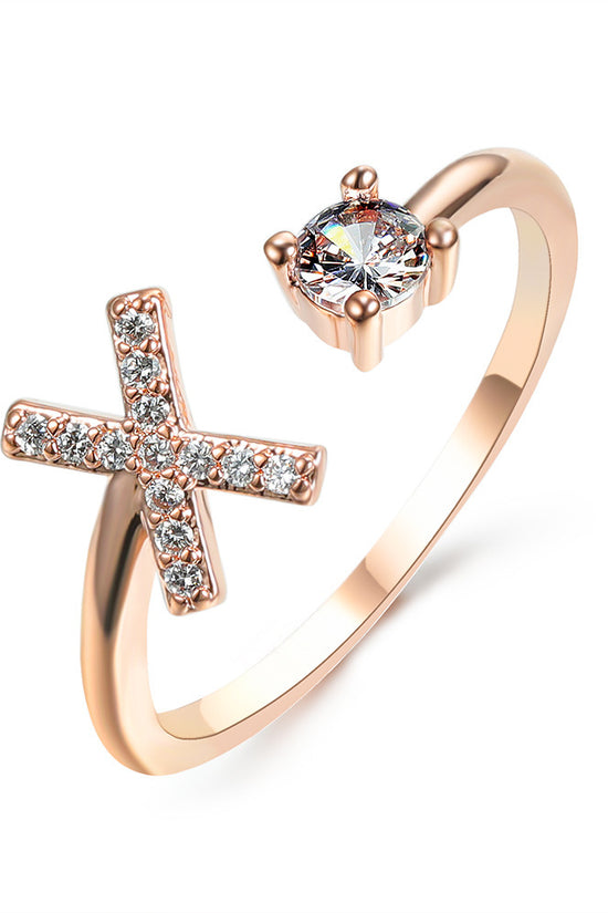 New Design Adjustable 26 Initial Letter Ring Fashion Jewelry For Women Simple Elegant Jewelry