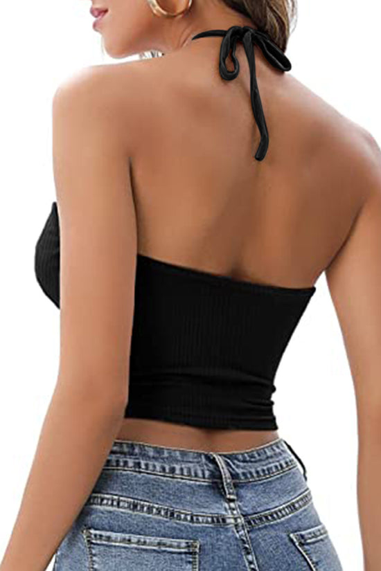 Camisole Halter Vest Women Summer Sexy Hollow Tops