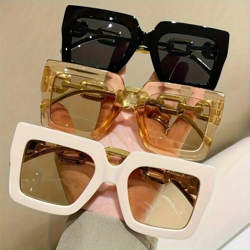 Vintage Large Frame Glasses - The Perfect Accessory For Fashion Lovers And Urban Explorers, Blue Light Protection Glasses For Women - Prohibited For Sale On Temu