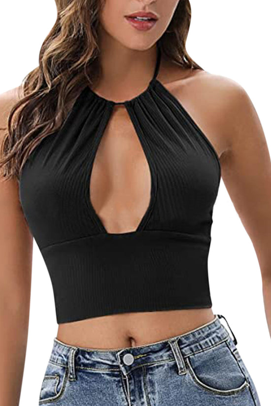 Camisole Halter Vest Women Summer Sexy Hollow Tops