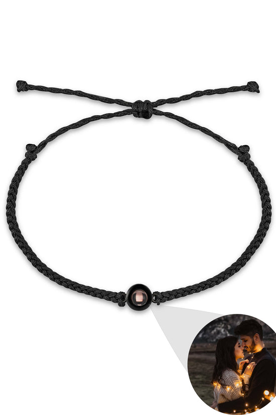 Creative Customized Color Photo Projection Bracelet Hand Woven Lovers Personality Jewelry For Men And Women Valentine's Day Gift